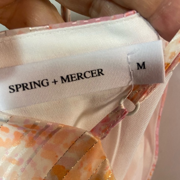 Nwt spring + mercer ladies Dress medium halter summer Spaghetti straps - Picture 6 of 7